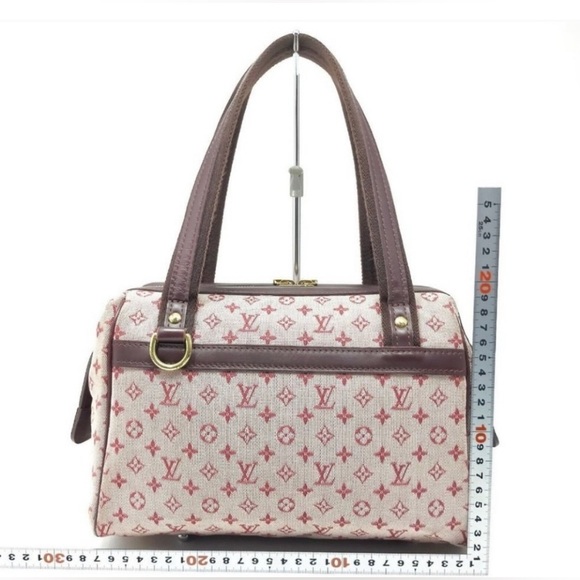 EUC Louis Vuitton Josephine Mini Lin PM Bordeaux Monogram Purse Bag - Authentic - Picture 5 of 9